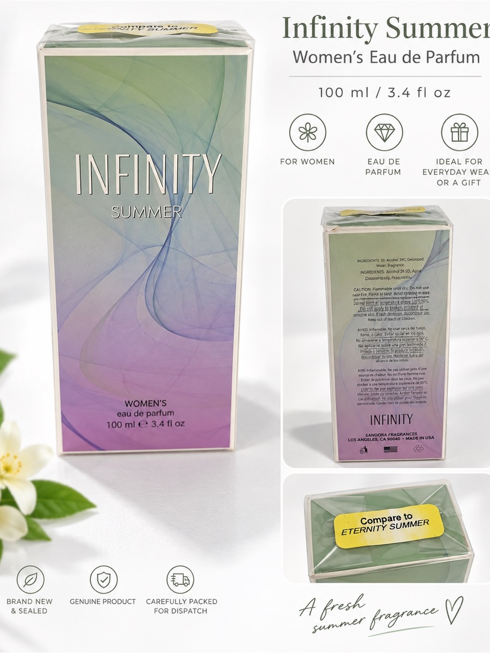 NFINITY Gradient Green to Purple Decorative Box